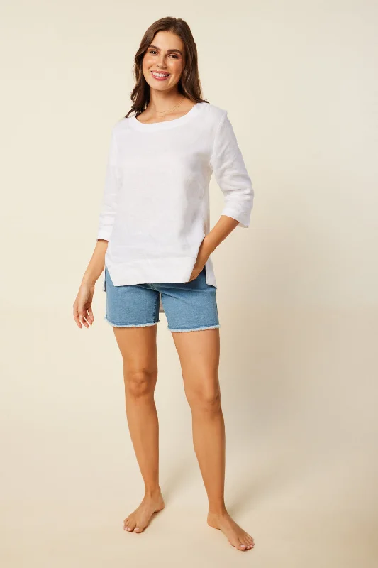 Adrift Denim Cut Off Shorts in Light Wash