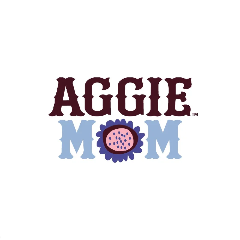 Aggie Mom - Comfort Wash SS Tee - White