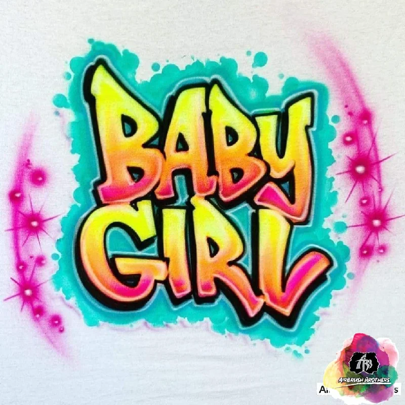 Airbrush Baby Girl Design