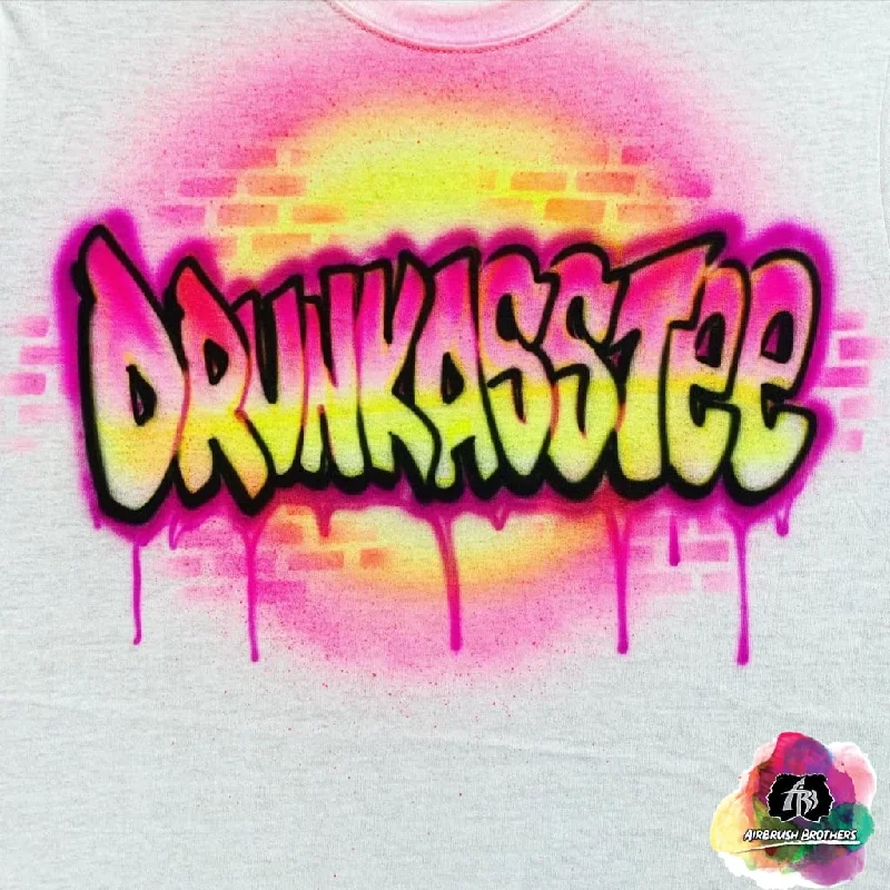 Airbrush Dripping Name Shirt Design