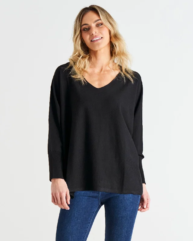 Betty Basics Destiny Knit Jumper Black