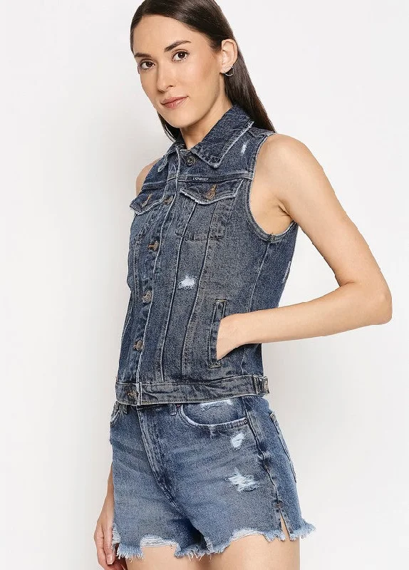 Boston Denim Vest Jacket