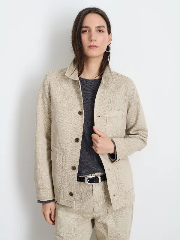 Britt Work Jacket in Herringbone