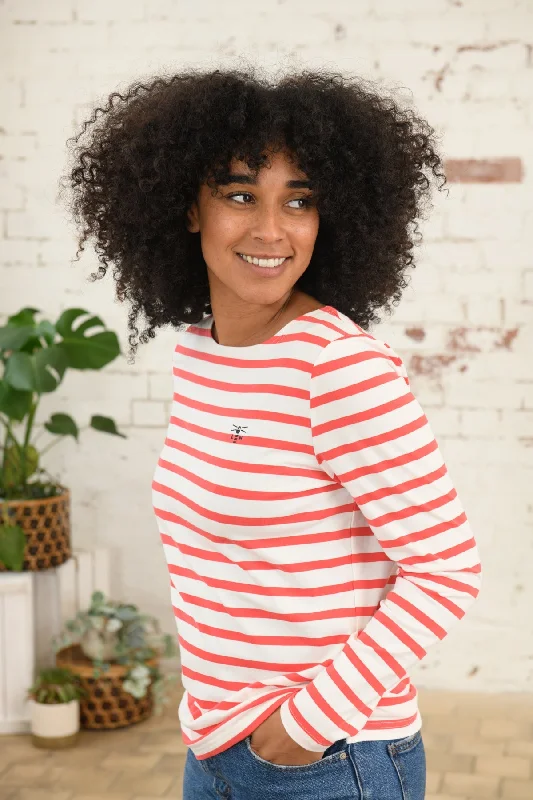 Causeway Breton Top - Watermelon Stripe