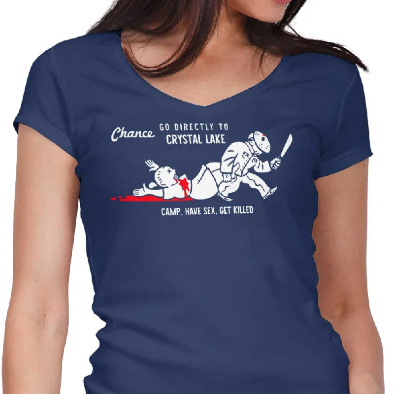 Women's V-Neck / Navy / S