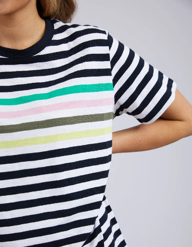 Elm Harmony S/S Tee Navy Stripe