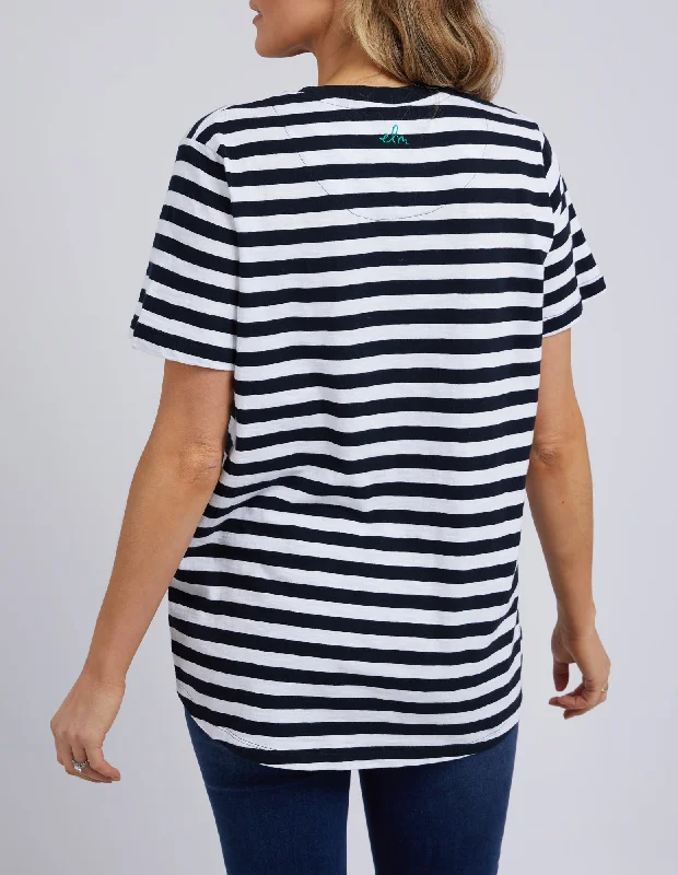 Elm Harmony S/S Tee Navy Stripe