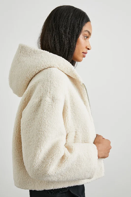 FABI JACKET - IVORY TEDDY