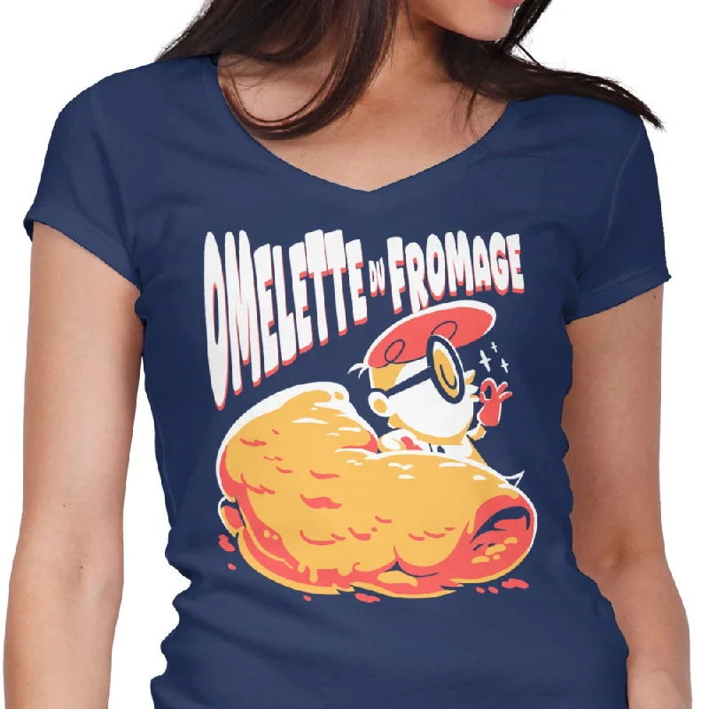 Women's V-Neck / Navy / S