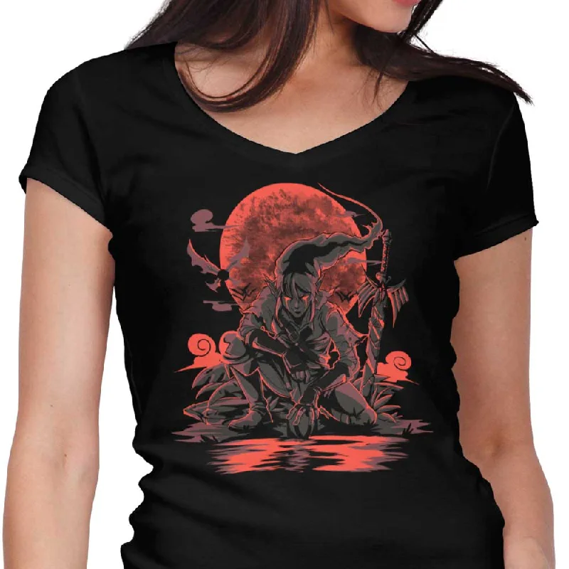 Blood Moon Rises - Women's V-Neck