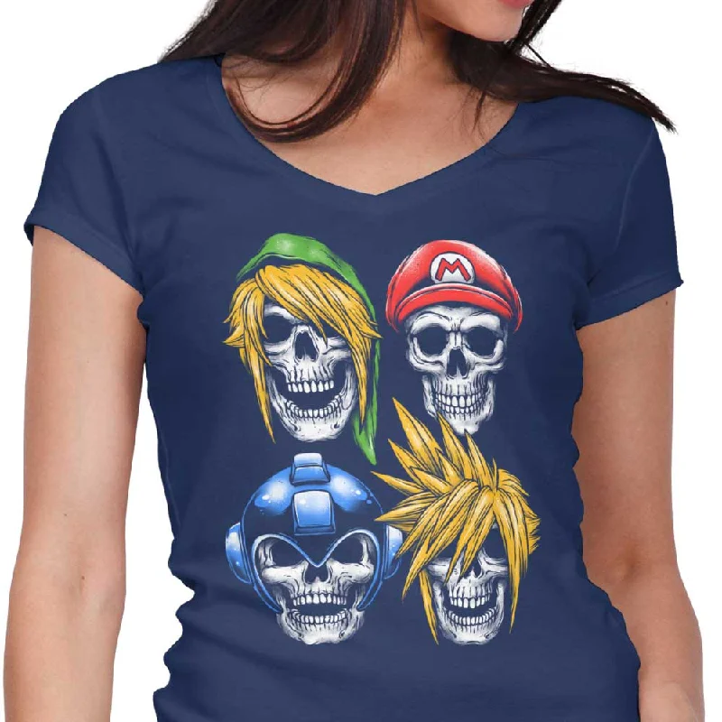 Women's V-Neck / Navy / S