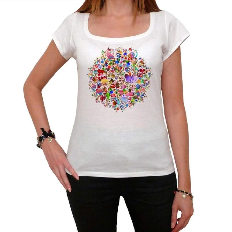 Mandala 25, White Women's T-shirt, 100% cotton 00176