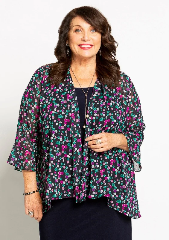 Blowing Bubbles Flounce Sleeve Jacket