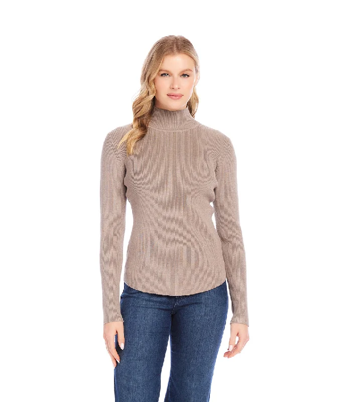 Ribbed Turtleneck Sweater