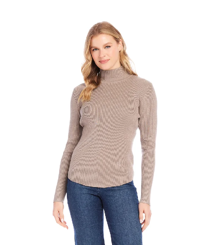 Ribbed Turtleneck Sweater