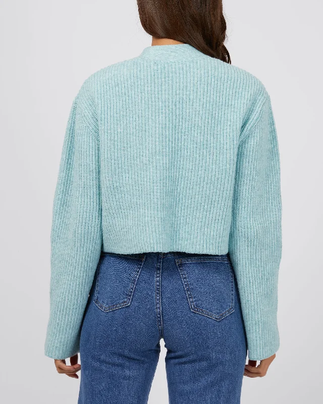 Silent Theory Eden Knit Cardi Seafoam