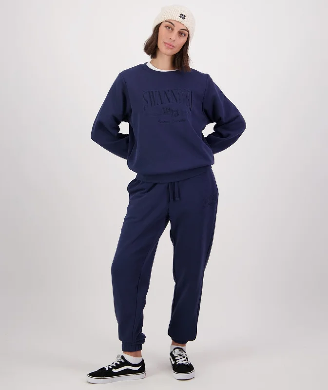 Swanndri Southwark Embroidered Crew Navy