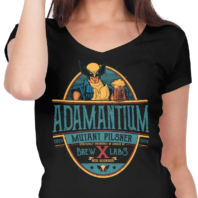 Women's Premium V-Neck / Black / S