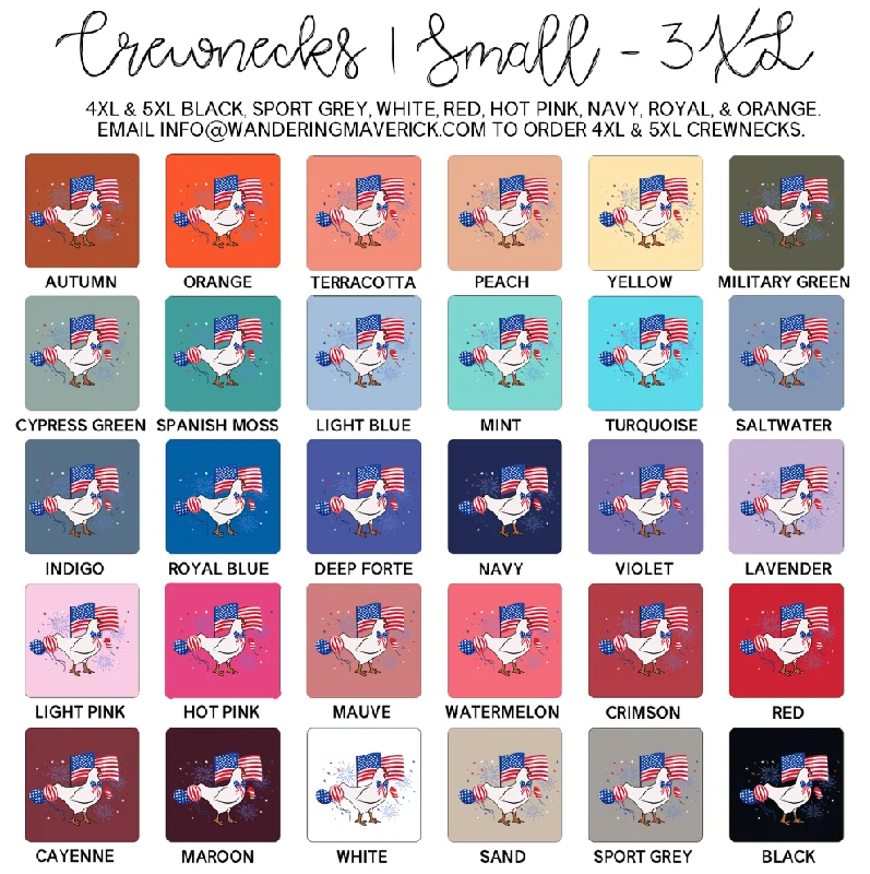 USA Chicken Crewneck (S-3XL) - Multiple Colors!