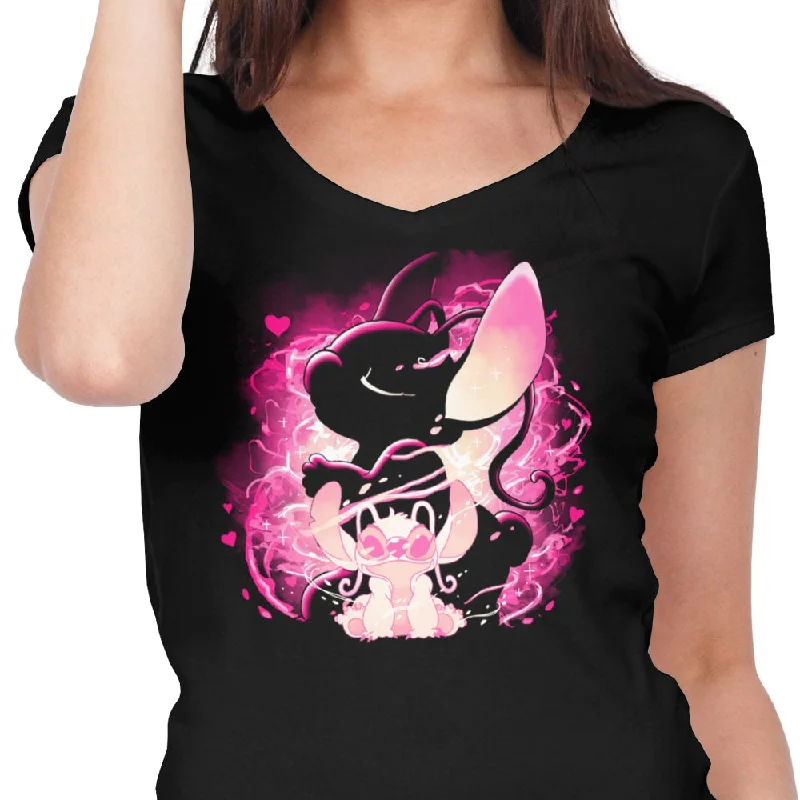 Women's Premium V-Neck / Black / S