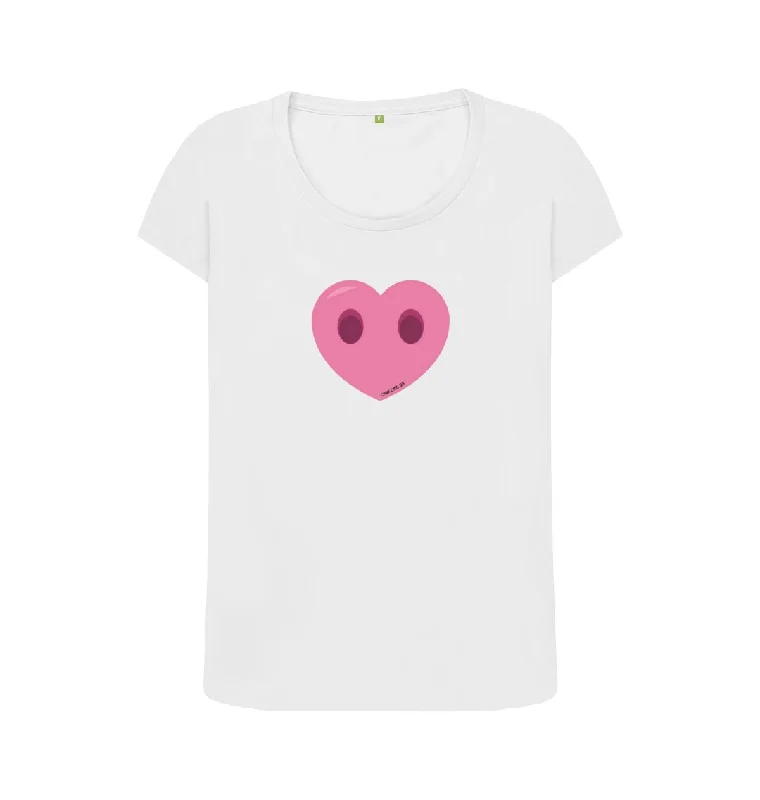 Women's Compassion Heart Scoop Neck T-Shirt