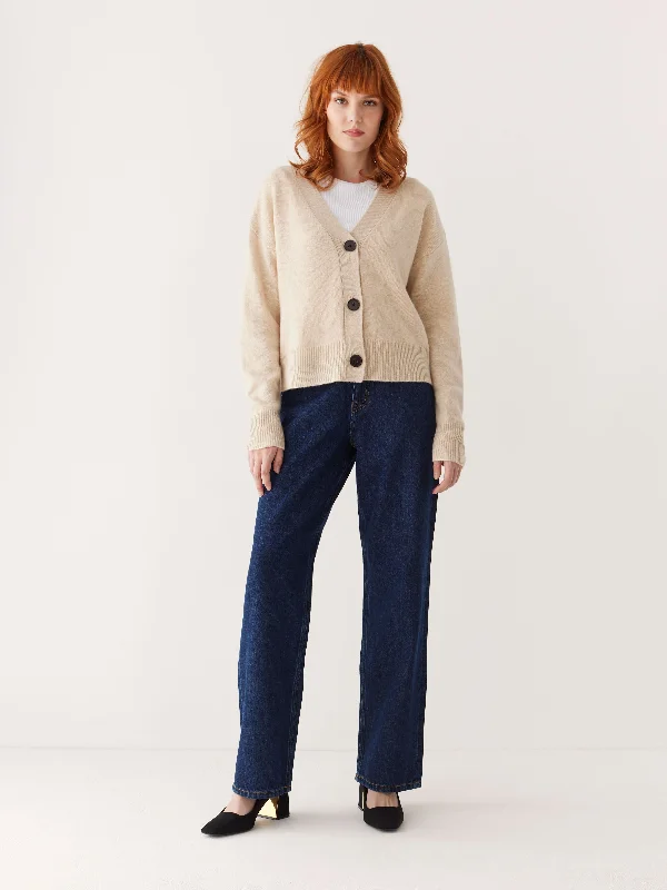 The Yak Wool Cardigan in Beige