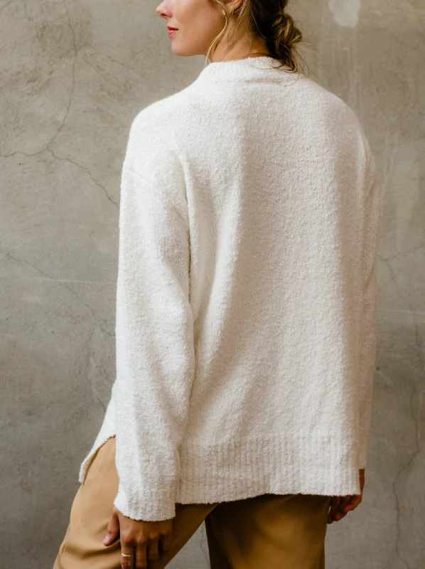 Alexis Boucle Sweater - Almond