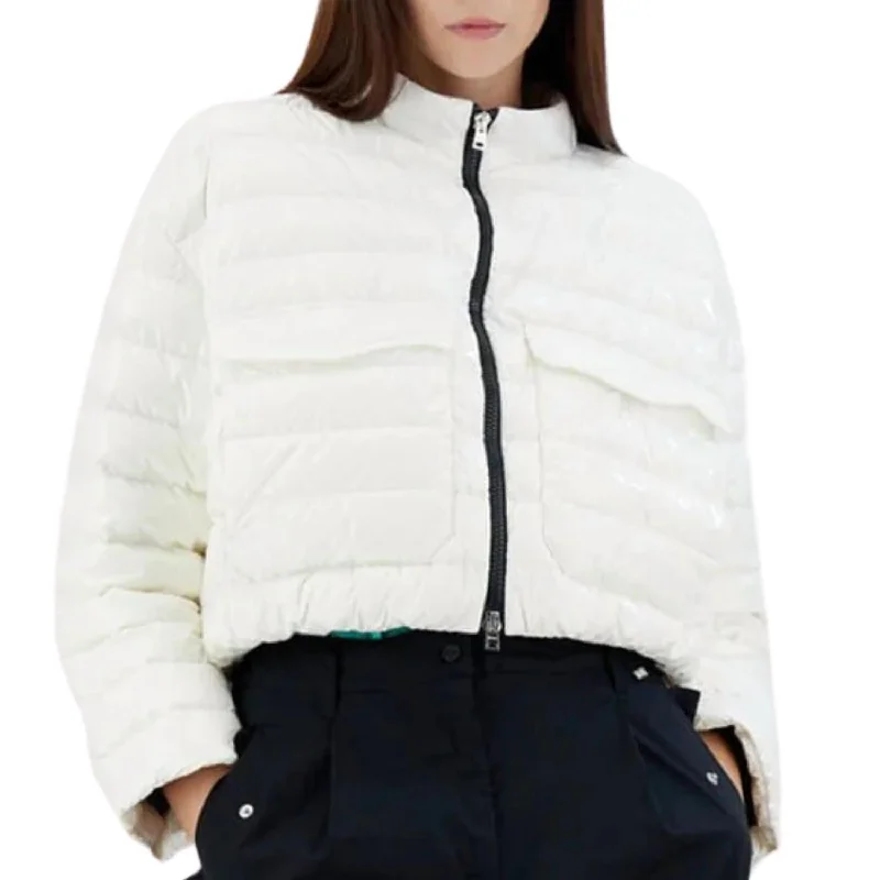 Bomber Jacket In Glossy White