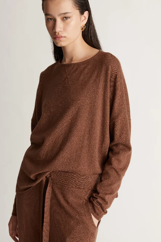 Cotton Cashmere LS Boxy Knit