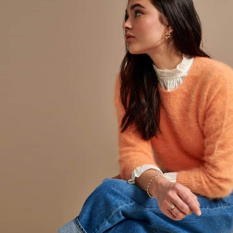 Datti Knit Sweater (Tangerine)