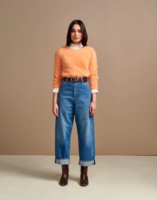 Datti Knit Sweater (Tangerine)