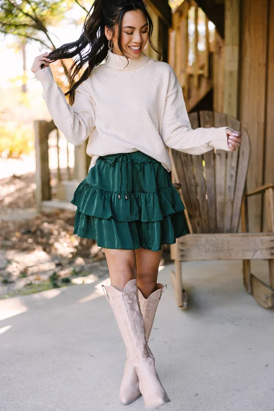 Feeling Your Best Natural White Turtleneck Sweater