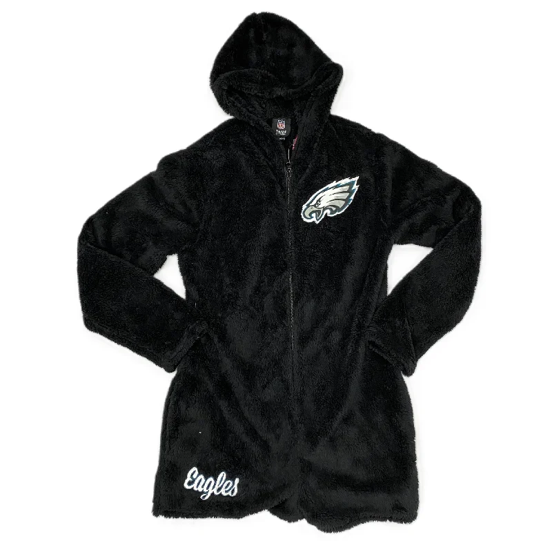 Jacket Faux Fur & Sherpa By Nfl In Black, Size: M