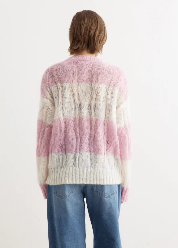 Mohair Cable Knit Sweater