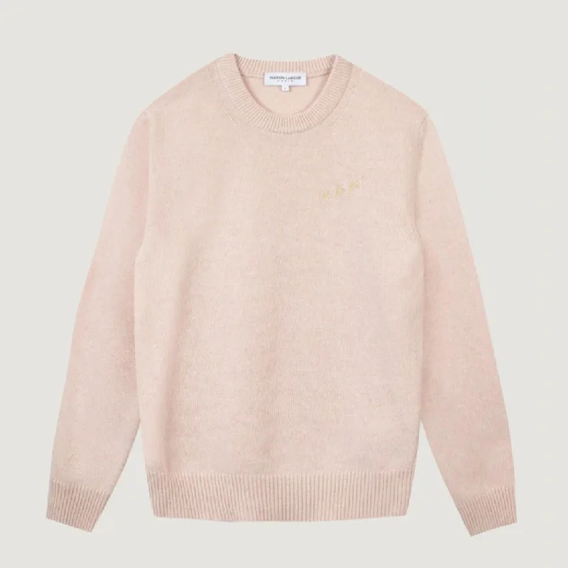 ""Oh La La"" Choiseul Recycled Wool Sweater (English Pink)