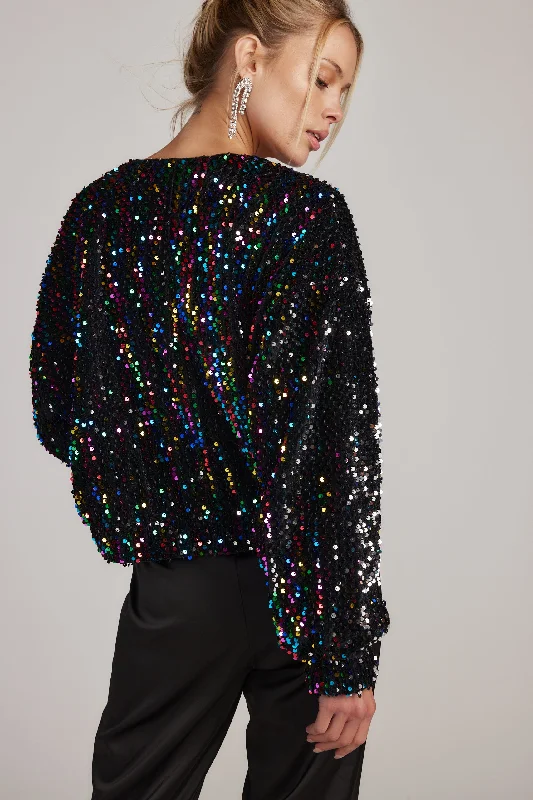 Ozzy Multi Sequin Zip Up Jacket