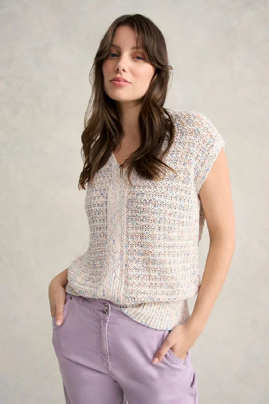 Tape Yarn Knit Top