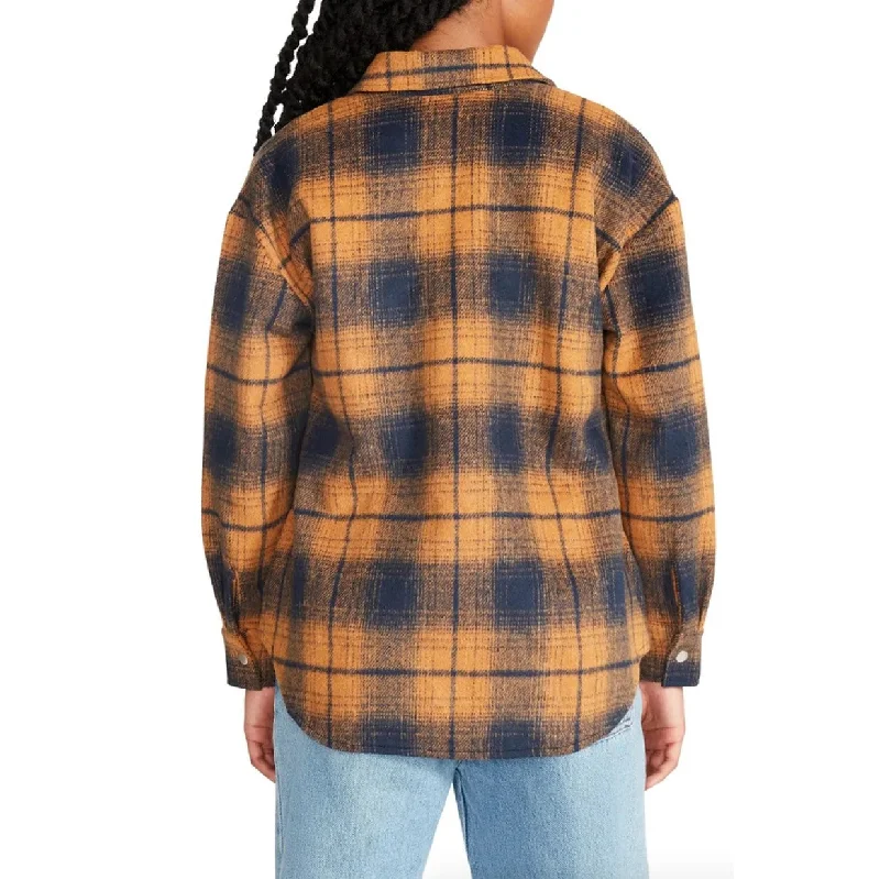 Sophia Plaid Shacket (Peacoat Navy)