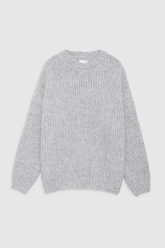 Sydney Crew Sweater - Light Heather Grey