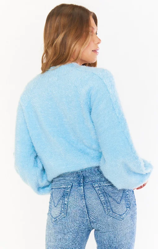 Vienna Sweater ~ Frosty Blue Knit