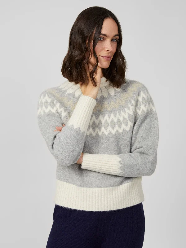 Winter Pattern Knit Crew Neck Jumper