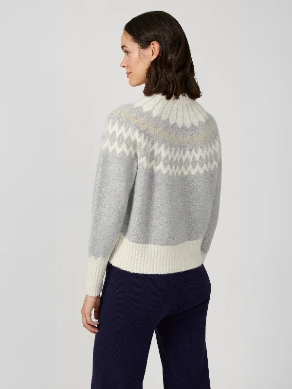 Winter Pattern Knit Crew Neck Jumper