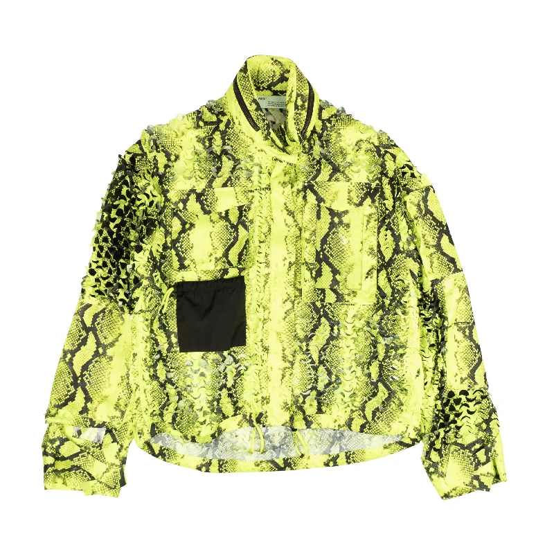 Yellow Laser Cut Snake Jacket